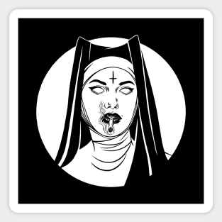 Satanic Nun. Bad Nun Magnet